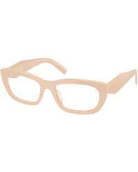 Prada - Pr D09V 25B1O1 Optical Frames Acetate Transparent Geometric Normal - Lyst