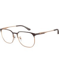 Emporio Armani - Ea1158D 3201 Optical Frames Metal Transparent Pantos Normal - Lyst