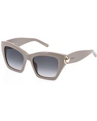 Furla - Sfu979 06Y1 Sunglasses Acetate Smoke Squared Normal Nuanced - Lyst