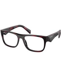 Prada - Pr 22Zv 16K1O1 Optical Frames Acetate Transparent Pillow Normal - Lyst