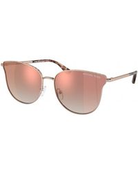 Michael Kors - Mk1120 Salt Lake City 11086F Sunglasses Metal Round Mirrored Shaded - Lyst