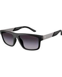 Emporio Armani - Ea4244U 50018G Sunglasses Injected Squared Normal Shaded - Lyst