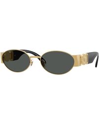 Versace - Ve2299 100287 Sunglasses Metal Round Normal - Lyst