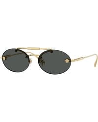 Versace - Ve2295 100287 Sunglasses Metal Round Normal - Lyst