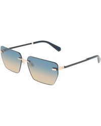 Calvin Klein - Ckj25207S 726 Sunglasses Metal Squared Normal - Lyst