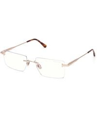 Tom Ford - Ft6197-B 28 Optical Frames Metal Squared Normal - Lyst