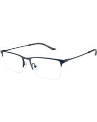 Emporio Armani - Ea1171 3001 Optical Frames Metal Squared Normal - Lyst