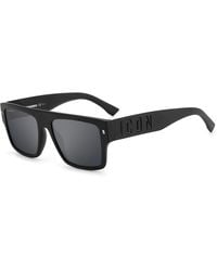 DSquared² - Icon 0003/S 003/T4 Sunglasses Acetate Squared Mirror - Lyst