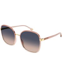 Chloé - Ch0031S 009 Sunglasses Bio-Inject Squared Shaded - Lyst