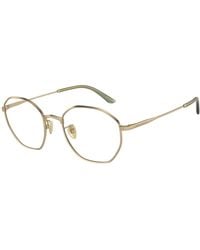 Giorgio Armani - Ar5139 3002 Optical Frames Metal Transparent Squared Normal - Lyst