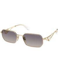 Prada - Pr A51S Zvn30C Sunglasses Metal Geometric Normal Shaded - Lyst