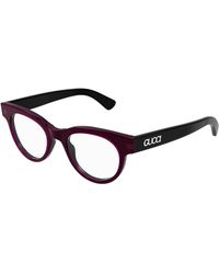 Gucci - Gg1792O 003 Optical Frames Acetate Transparent Round - Lyst