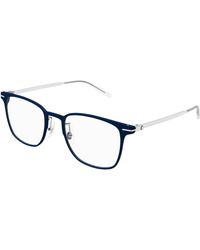 Montblanc - Mb0397On 004 Optical Frames Metal Transparent Squared - Lyst