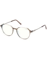 Tom Ford - Ft5875-B 045 Optical Frames Injected Round Normal - Lyst
