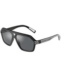 Dolce & Gabbana - Dg6176 501/81 Sunglasses Plastic Pilot Polarized - Lyst