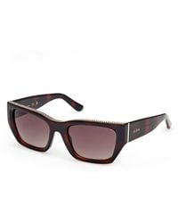 Guess - Gu00293 52F Sunglasses Injected Squared Normal - Lyst