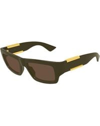 Bottega Veneta - Bv1452S 003 Sunglasses Bio-Injected Squared - Lyst