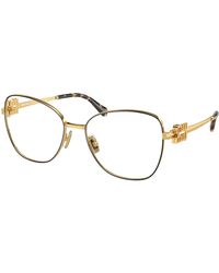Miu Miu - Mu 50Xv Kui1O1 Optical Frames Metal Transparent Pilot Normal - Lyst