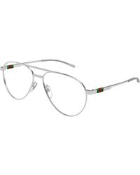 Gucci - Gg1679O 001 Optical Frames Metal Transparent Pilot - Lyst