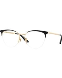 Versace - Ve1321 1527 Optical Frames Metal Transparent Cat Eye Normal - Lyst
