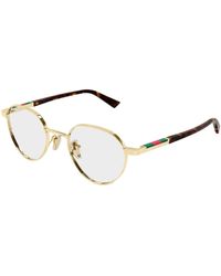 Gucci - Gg1963O 002 Optical Frames Metal Transparent Round - Lyst