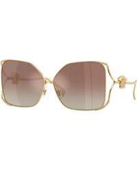 Versace - Ve2288 1002B8 Sunglasses Steel Squared Mirror Nuanced - Lyst