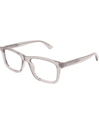 McQueen - Am0486O 008 Optical Frames Acetate Transparent Squared - Lyst