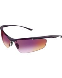 Balenciaga - Bb0462S 002 Occhiali Da Sole Metallo Viola Geometrica - Lyst