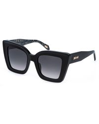 Just Cavalli - Sjc142 700 Sunglasses Acetate Smoke Squared Normal Shaded - Lyst