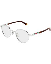 Gucci - Gg1963O 003 Optical Frames Metal Transparent Round - Lyst
