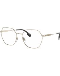 Burberry - Be1350 Erin 1109 Optical Frames Metal Geometric Normal - Lyst