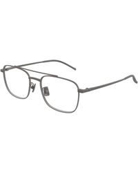 Bottega Veneta - Bv1425Oa 003 Optical Frames Titanium Transparent Squared - Lyst