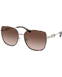 Michael Kors - Mk1129J Empire Square 2 101413 Sunglasses Metal Squared Normal Nuanced - Lyst