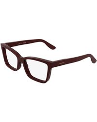 Calvin Klein - Ck25543 001 Optical Frames Acetate Cat Eye Normal - Lyst