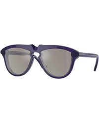 Burberry - Be4417U 41056G Sunglasses Acetate Pilot Mirrored - Lyst