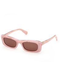 MAX&Co. - Mo0154 74E Sunglasses Acetate Butterfly Normal - Lyst