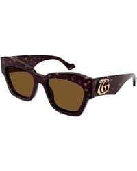 Gucci - Gg1422S 003 Sunglasses Acetate Squared Normal - Lyst