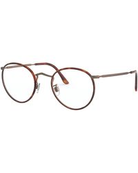 Giorgio Armani - Ar 112Mj 3259 Optical Frames Metal Round Normal - Lyst