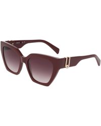 Liu Jo - Lj814Sr 602 Sunglasses Acetate Bordeaux Cat Eye Normal - Lyst