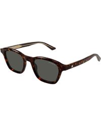 Montblanc - Mb0384S 002 Sunglasses Acetate Round - Lyst