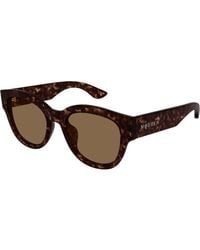 McQueen - Am0509Sa 002 Sunglasses Acetate Cat Eye - Lyst