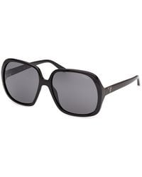 Guess - Gu00350 01A Sunglasses Injected Smoke Butterfly Normal - Lyst