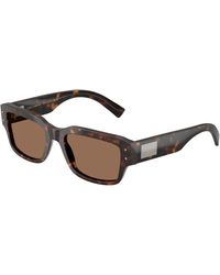 Dolce & Gabbana - Dg4483 502/73 Sunglasses Acetate Squared Normal - Lyst