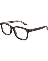 Montblanc - Mb0452O 003 Optical Frames Acetate Transparent Squared - Lyst