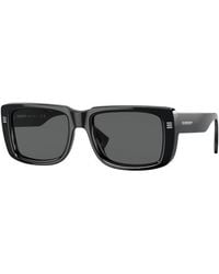 Burberry - Be4376U 300187 Sunglasses Plastic Dark Squared - Lyst
