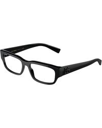 Dolce & Gabbana - Dg3381 501 Optical Frames Acetate Transparent Squared Normal - Lyst