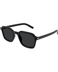 Saint Laurent - Sl 715 Slim 001 Sunglasses Acetate Squared - Lyst
