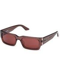 Gcds - Gd0068 50S Sunglasses Acetate Bordeaux Squared Normal - Lyst