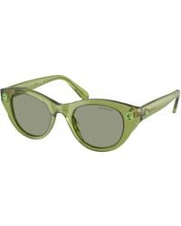 Swarovski - Sk6025 3002/2 Sunglasses Acetate Round Normal - Lyst