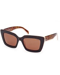 PUCCI - Ep0202 53E Sunglasses Acetate Squared Normal - Lyst